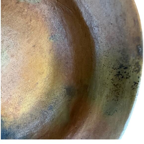 Art Pottery Belize 2007 Artist Signed Raised Relief Turtle Shallow Bowl/Plate 9" - Picture 7 of 10